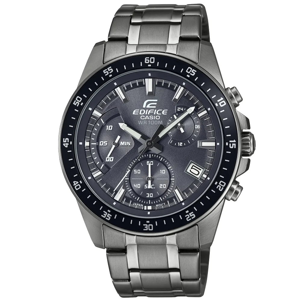 【CASIO 卡西歐】EDIFICE 時尚三眼運動手錶-藍x黑EFS-S550PB-1A_50mm 歷史價格詳細信息
