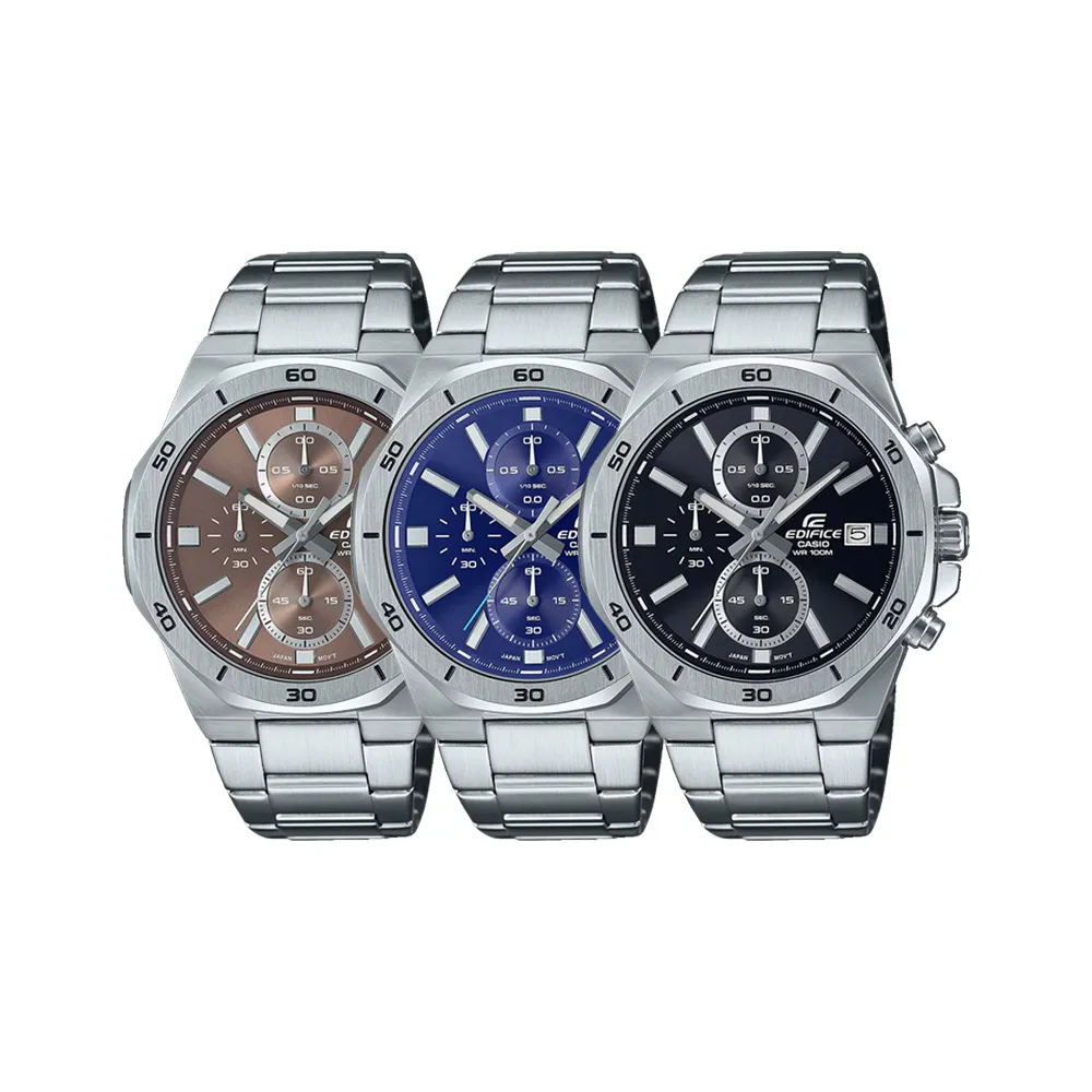 CASIO 卡西歐 EDIFICE EFV-140D 經典簡約運動紳士不鏽鋼腕錶 歷史價格詳細信息