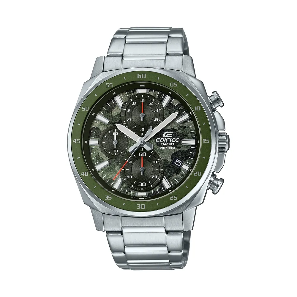【CASIO】EDIFICE 大膽跳色漸層混搭設計-湛藍x黑(EFV-600D-2A) 歷史價格詳細信息