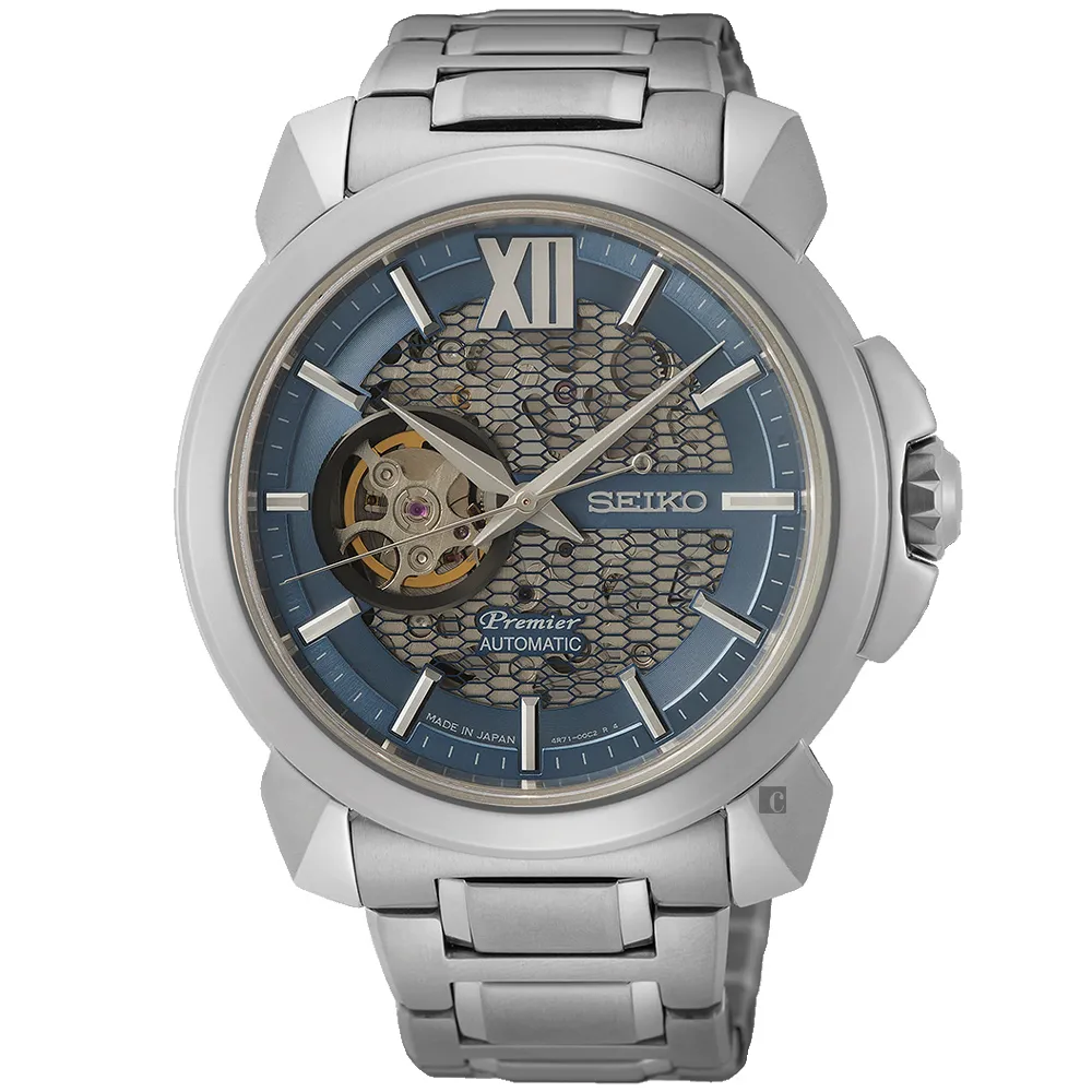 SEIKO 精工 Premier 開芯羅馬機械錶(SSA419J1/4R39-00S0G)42.9mm 歷史價格詳細信息