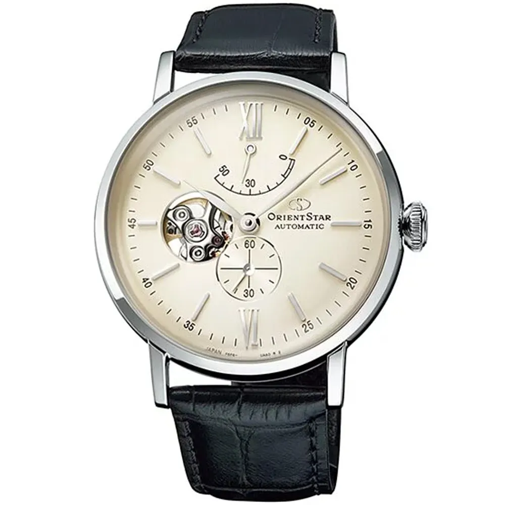ORIENT STAR 東方之星 OPEN HEART系列 鏤空機械錶 皮帶款 RE-AV0006Y 咖啡色 - 41.0mm 歷史價格詳細信息