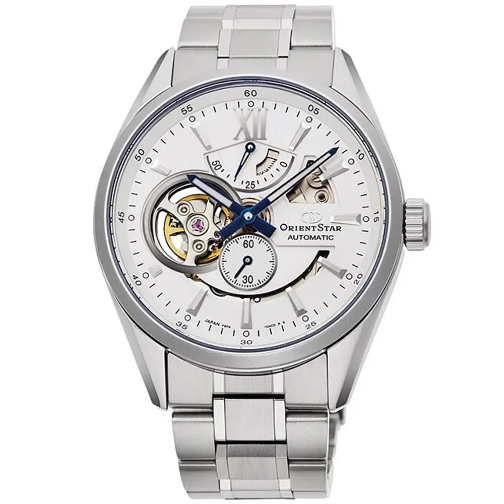 【ORIENT】  RE-AV0113S《東方之星50小時動力儲存顯示 鏤空機械錶》41mm/藍寶石鏡面/白【第一鐘錶】 歷史價格詳細信息