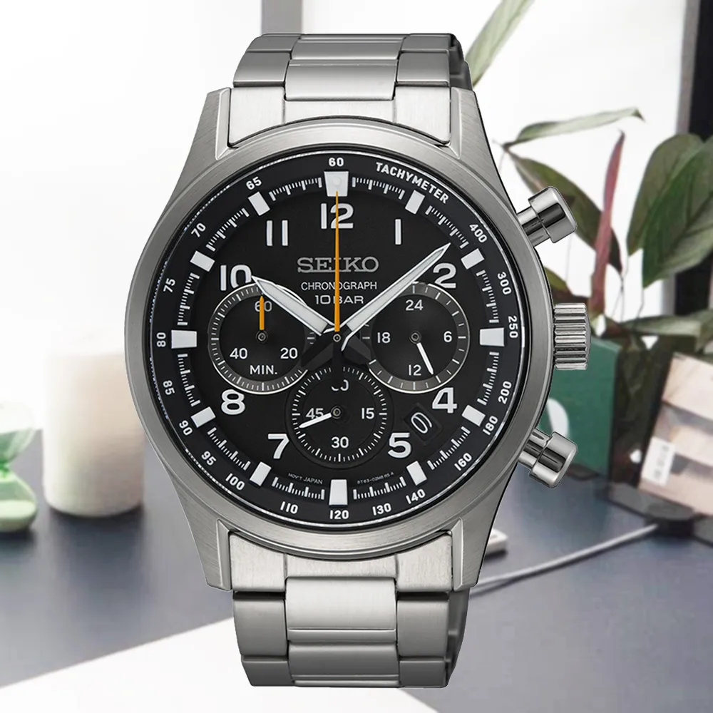 SEIKO 精工 CS系列 三眼計時碼表潮男腕錶SBTR031J/8T63-01T0S 歷史價格詳細信息