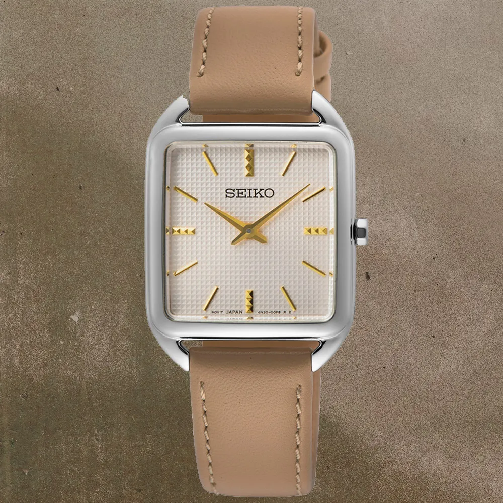 SEIKO 精工 SWR069P1手錶 羅馬時標 米白面 藍寶石鏡面 鋼帶 女錶 【錶飾精品】 歷史價格詳細信息