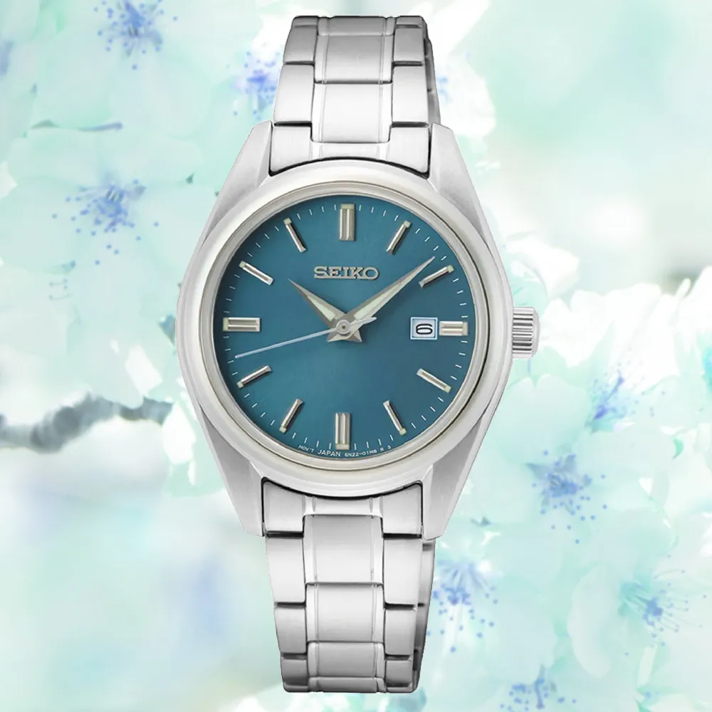 SEIKO 精工 CS系列 日系簡約 時尚淑女石英錶-湖水藍_SK028 SUR531P1/6N22-00K0U 歷史價格詳細信息