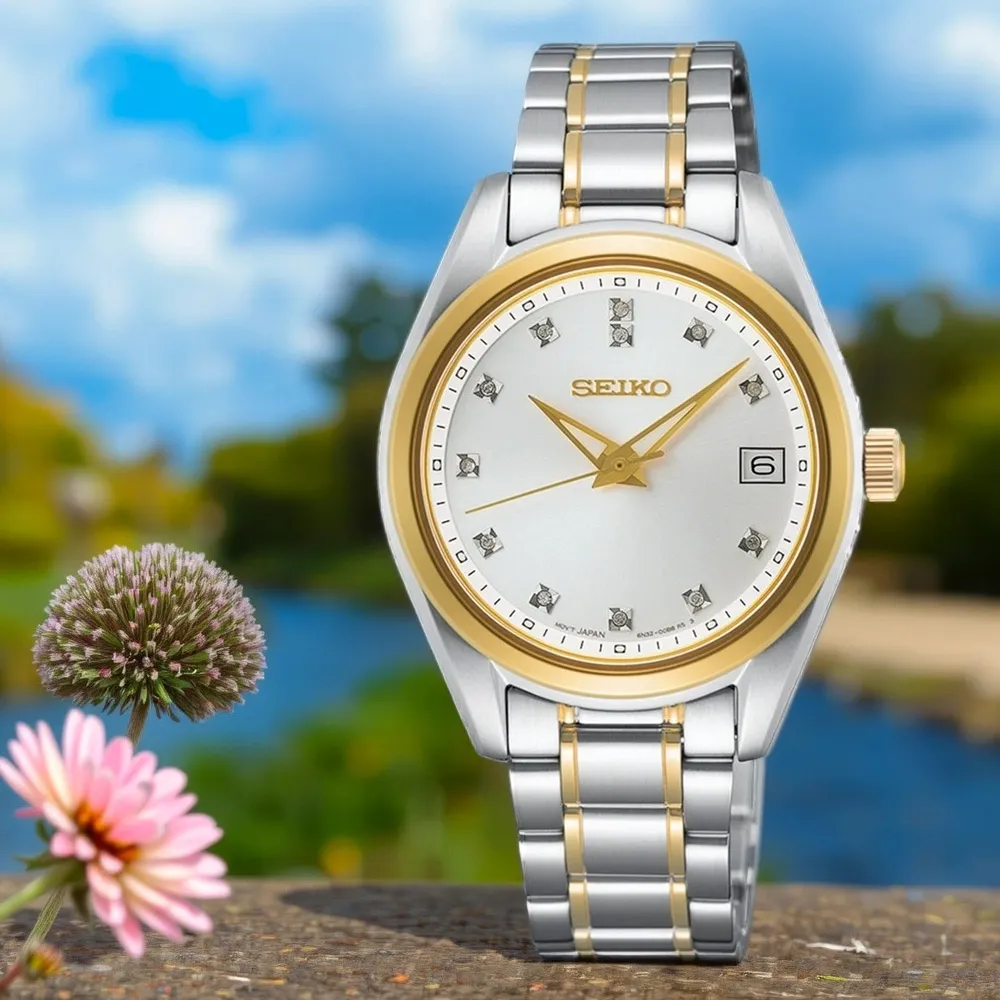 SEIKO精工CS時尚石英女錶-銀色36mm(SUR322P1/6N42-00L0KS)【ERICA STORE】 歷史價格詳細信息