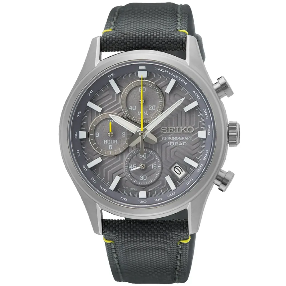 SEIKO 精工 CS系列 三眼計時輪胎紋錶盤設計男腕錶-黑面 膠帶43mm(SSB446P1/8T63-00Y0C) 歷史價格詳細信息