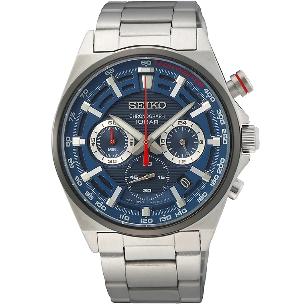 SEIKO 精工 CS系列 三眼計時腕錶 39.5mm (8T67-00S0N/SSB423P1) 歷史價格詳細信息