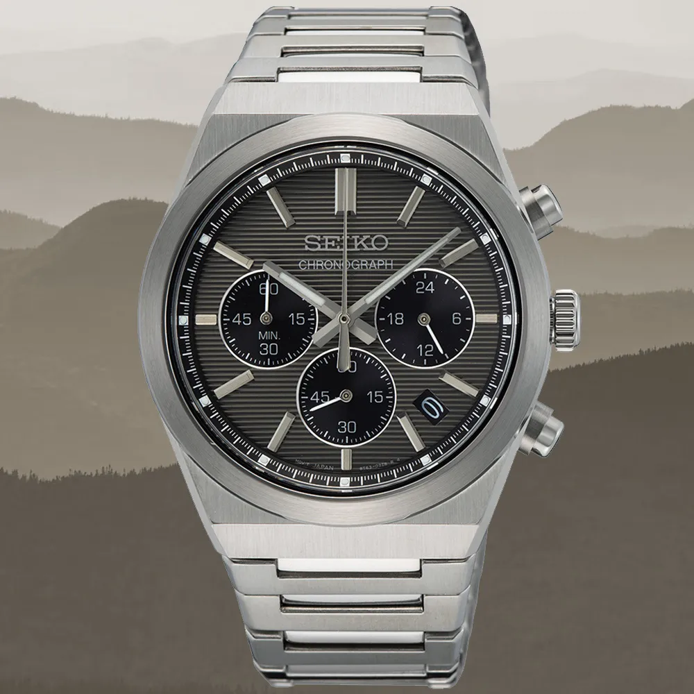 SEIKO 精工 CS系列 三眼計時腕錶 (8T63-00T0B / SSB407P1) 歷史價格詳細信息