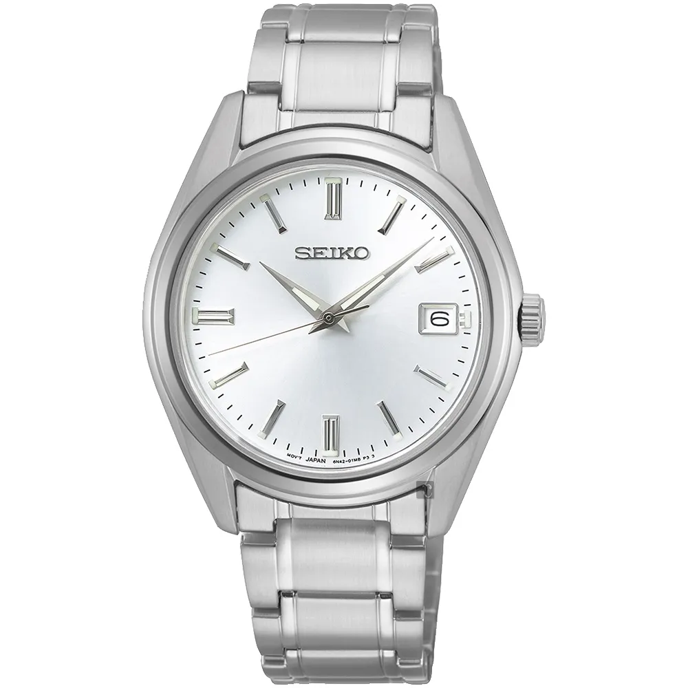 【SEIKO 精工】CS 時尚石英手錶-銀/39mm 好禮2選1 新年 禮物 推薦(6N52-00A0S SUR307P1) 歷史價格詳細信息