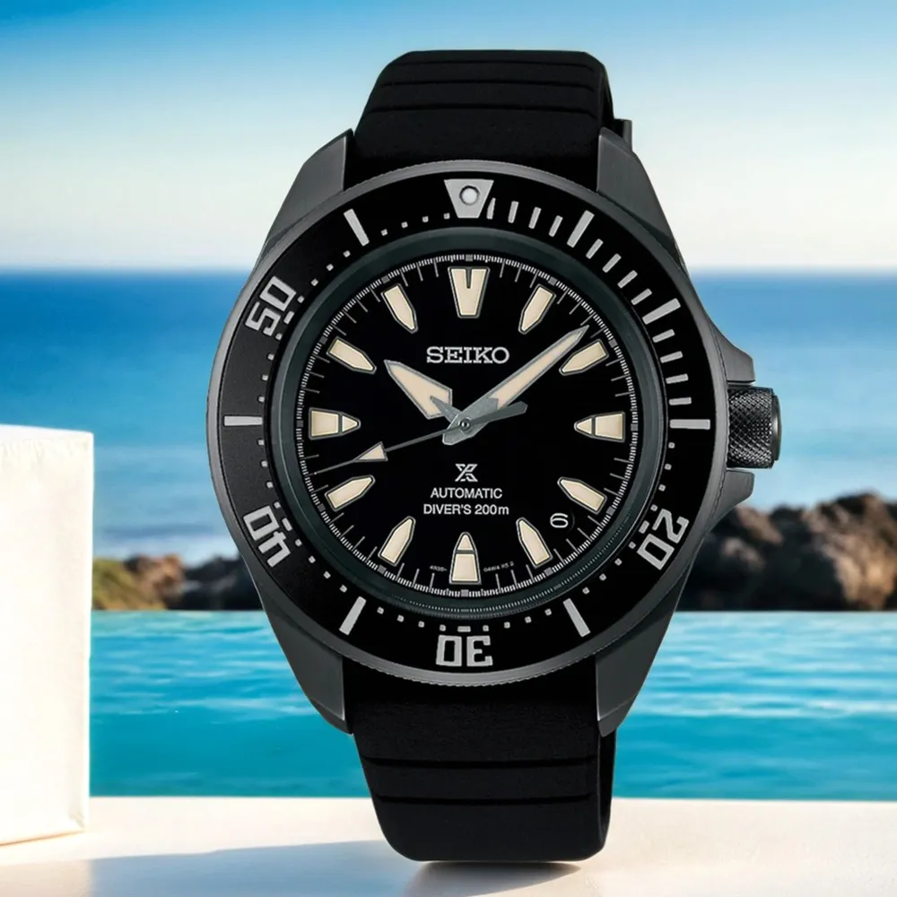 SEIKO 精工PROSPEX 200米潛水機械錶-黑x銀/44mm 6R15-04G0D(SPB077J1) 歷史價格詳細信息