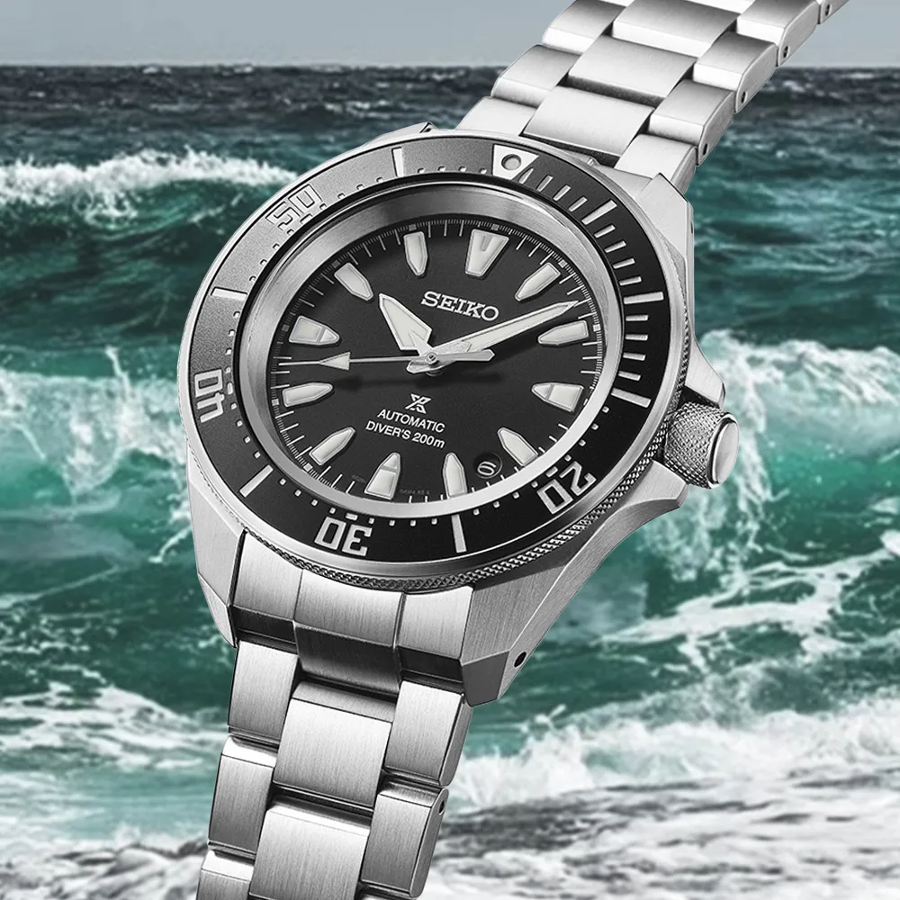 SEIKO 精工PROSPEX 200米潛水機械錶-黑x銀/44mm 6R15-04G0D(SPB077J1) 歷史價格詳細信息