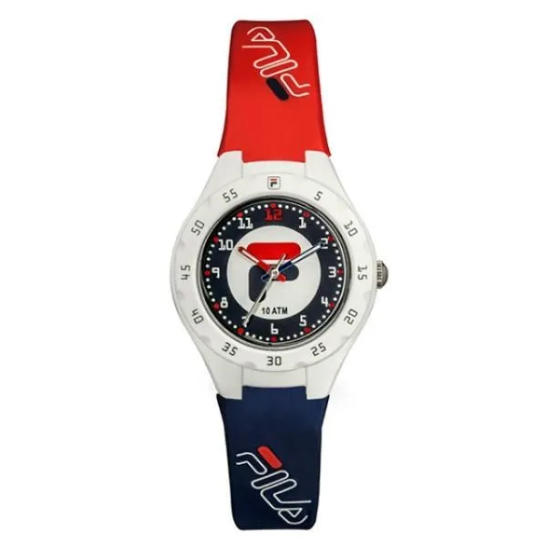 【FILA 斐樂】經典LOGO數字錶圈兒童腕錶-經典紅藍/38-204-102 歷史價格詳細信息