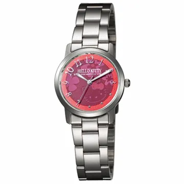 【HELLO KITTY】凱蒂貓俏皮眨眼晶鑽手錶 (粉紅 LK691LWPA-S) 歷史價格詳細信息