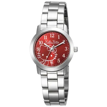 【HELLO KITTY】凱蒂貓 時尚星鑽手錶(淺香檳金/銀 LK705LWKA) 歷史價格詳細信息