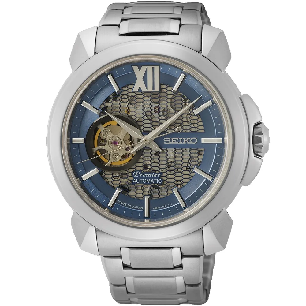 SEIKO 精工 Premier 開芯羅馬機械錶(SSA419J1/4R39-00S0G)42.9mm 歷史價格詳細信息