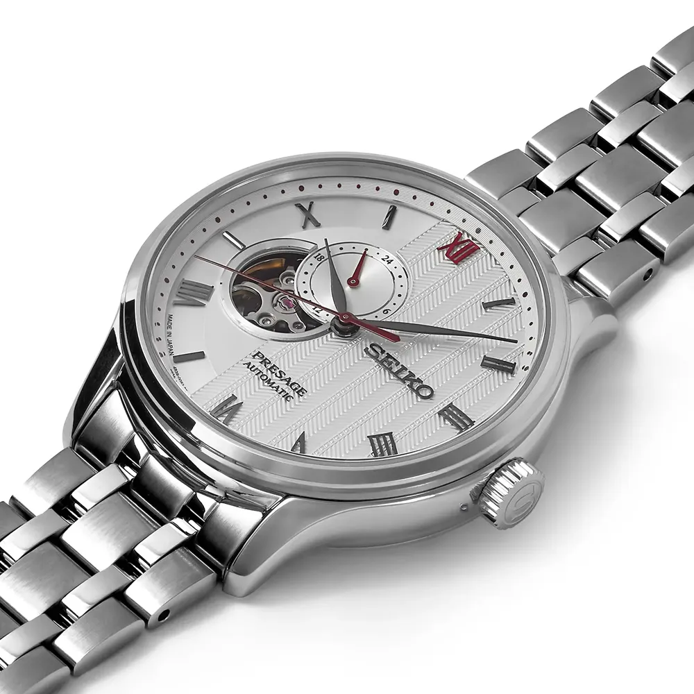 SEIKO 精工 / 4R39-00M0KS.SSA272J1 / Presage都會紳士機械不鏽鋼腕錶 銀x金框 39mm 歷史價格詳細信息
