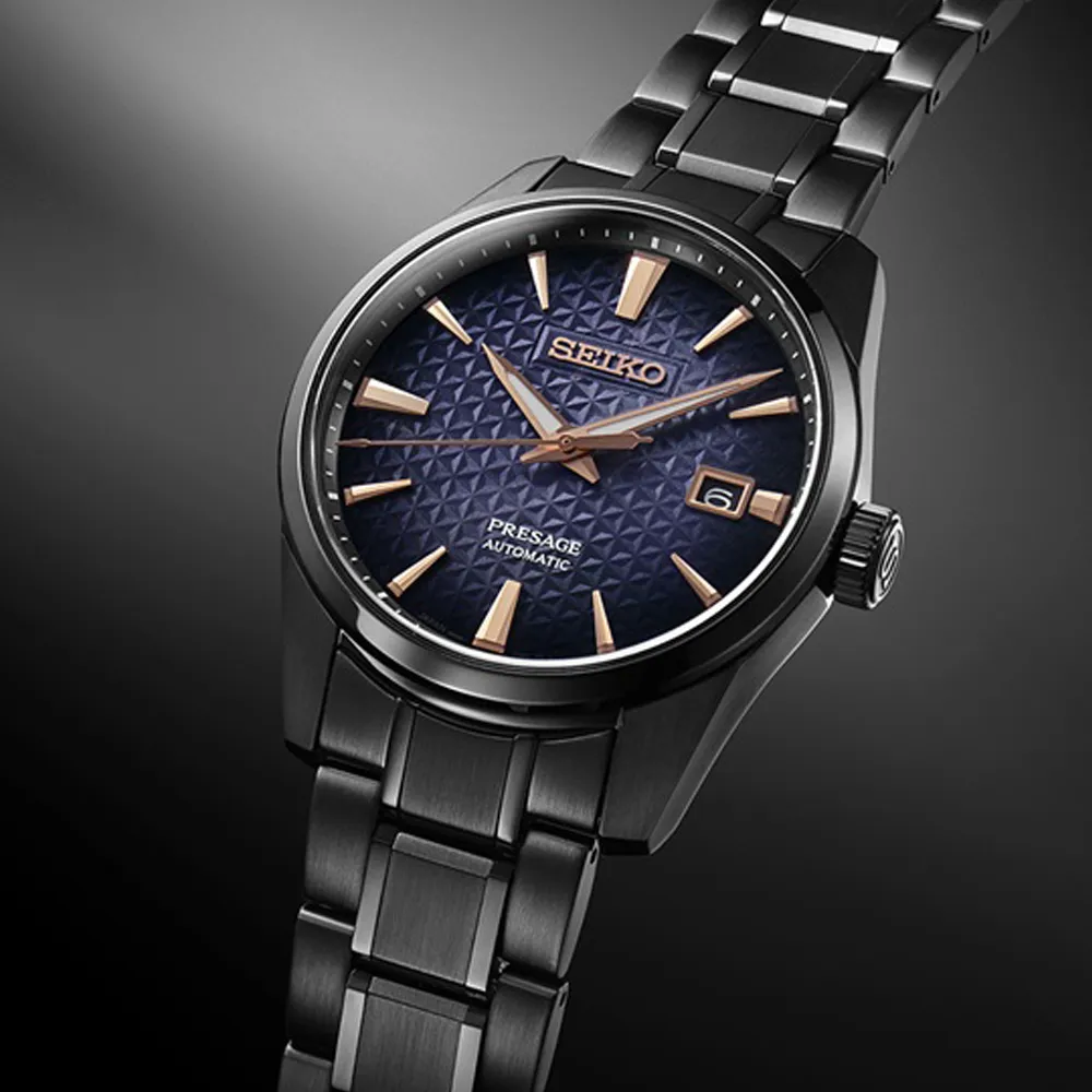 SEIKO 精工 Presage 新銳系列 三日鍊立體麻葉紋小鏤空機械腕錶-藍40.2mm(SPB417J1/6R5J-00A0B) 歷史價格詳細信息