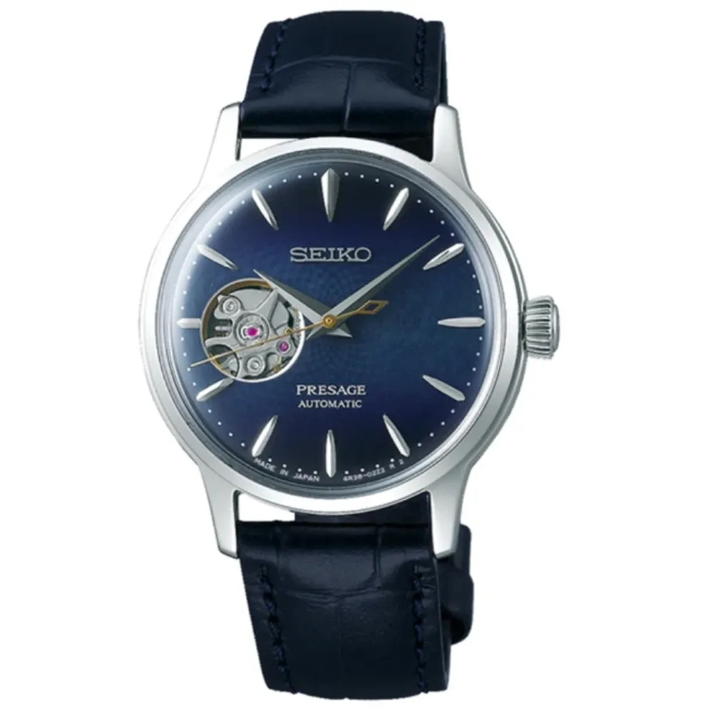 SEIKO Presage 調酒師藍月機械女錶(SSA785J1)33mm   4R38-01Y0B 歷史價格詳細信息