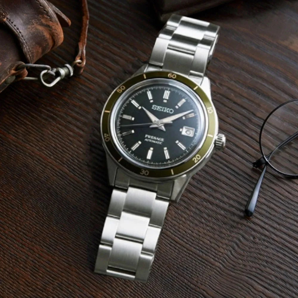 SEIKO 精工 Presage Style 60s 摩托車風格鏤空機械錶-39.5mm(SSA461J1/4R72-00C0J) 歷史價格詳細信息