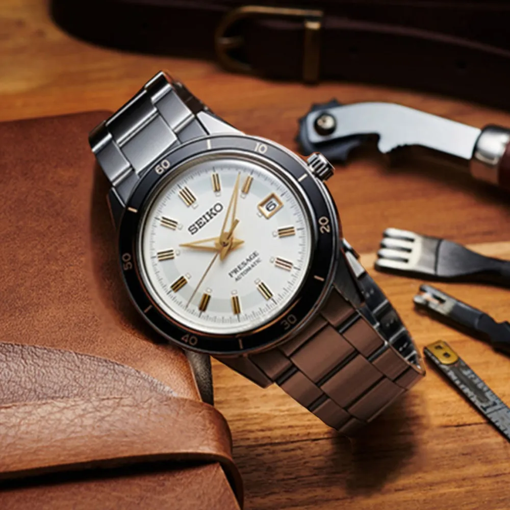 SEIKO 精工 Presage Style 60s 摩托車風格鏤空機械錶-39.5mm(SSA461J1/4R72-00C0J) 歷史價格詳細信息