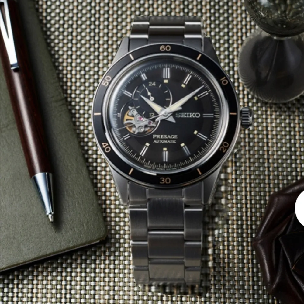 SEIKO 精工 Presage Style 60s 摩托車風格鏤空機械錶-39.5mm(SSA461J1/4R72-00C0J) 歷史價格詳細信息