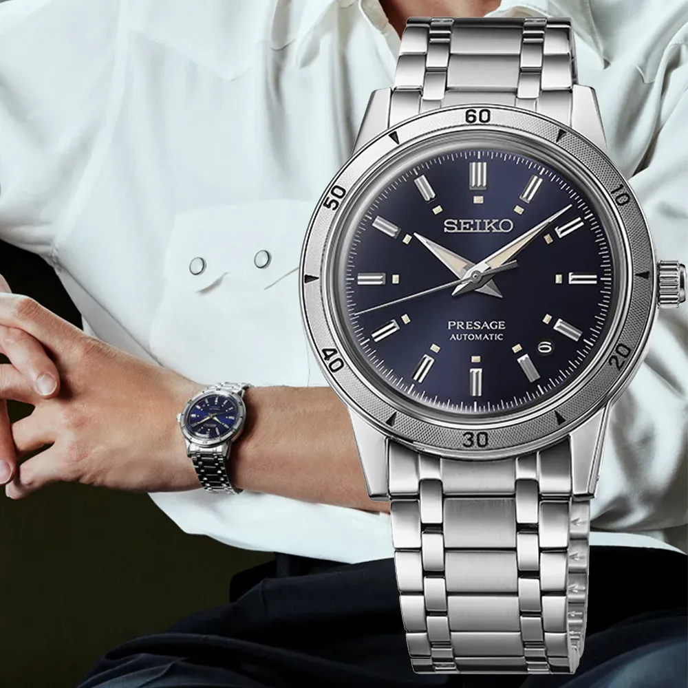SEIKO 精工 Presage Style 60s 摩托車風格鏤空機械錶-39.5mm(SSA461J1/4R72-00C0J) 歷史價格詳細信息