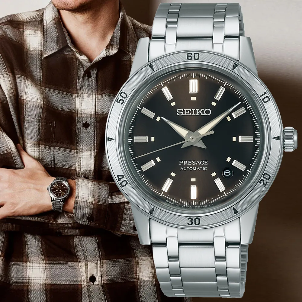 SEIKO 精工 Presage Style 60s 摩托車風格鏤空機械錶-39.5mm(SSA461J1/4R72-00C0J) 歷史價格詳細信息
