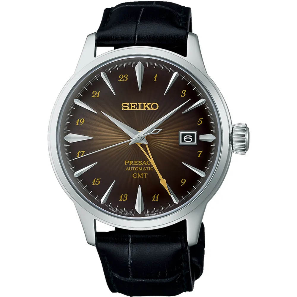 SEIKO 精工 PRESAGE 調酒師系列GMT機械錶/淺藍X銀/40.5mm (4R34-00J0B/SSK037J1) 歷史價格詳細信息