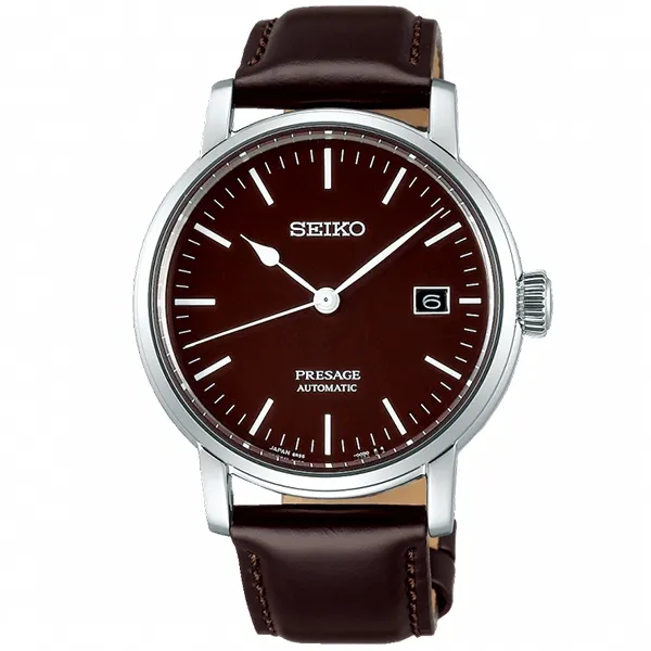 SEIKO PRESAGE 琺瑯工藝機械錶-紅棕/40mm 6R35-00F0B(SPB115J1) 歷史價格詳細信息
