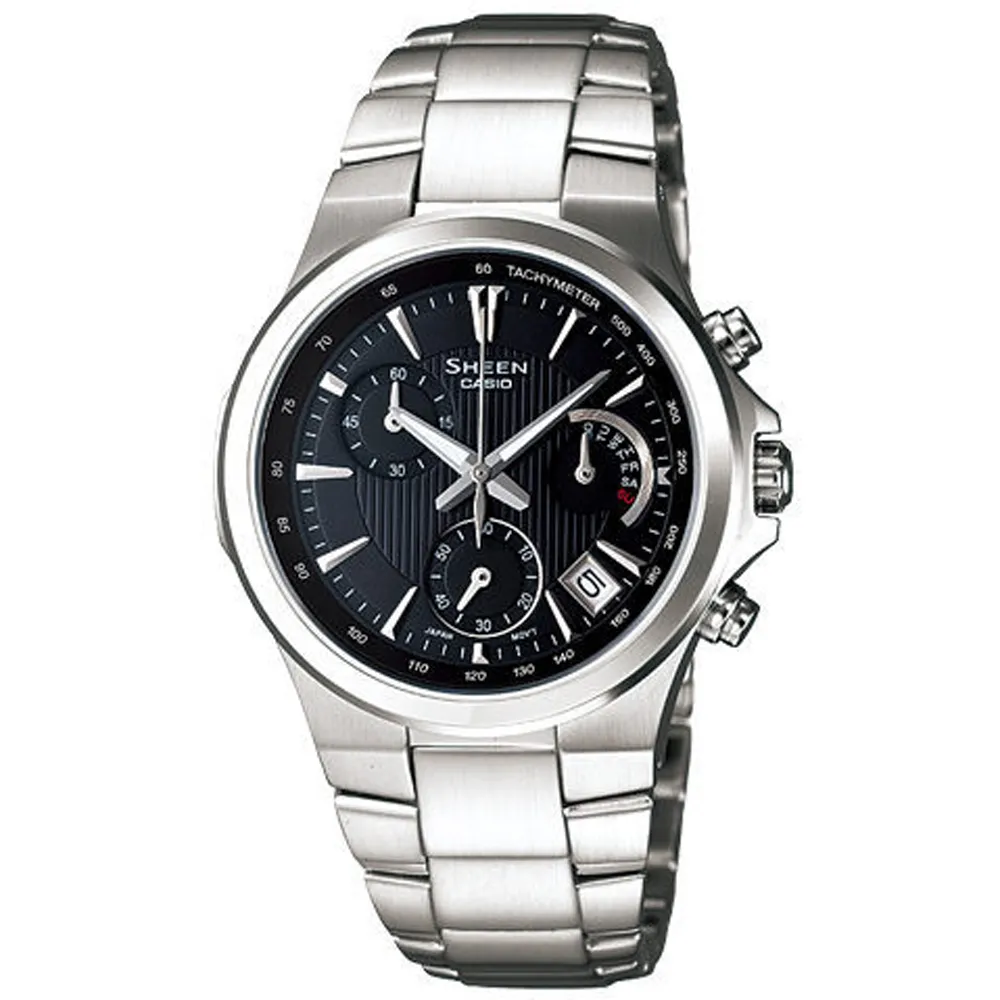 【CASIO】SHEEN 雅典娜三眼三針不鏽鋼錶-玫瑰(SHE-3058SPG-4A)正版宏崑公司貨 歷史價格詳細信息