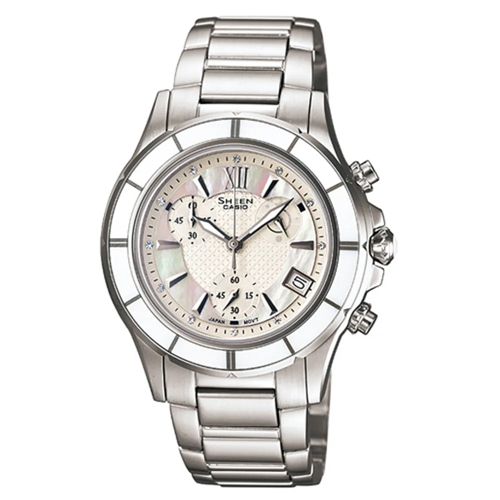 CASIO SHEEN系列 耀眼典藏都會時尚腕錶(白) 歷史價格詳細信息
