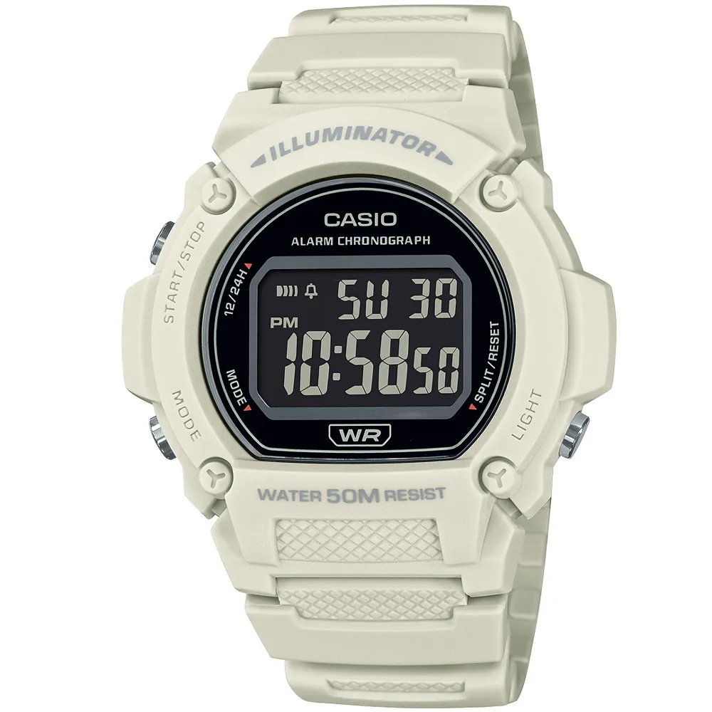 卡西歐 CASIO / W-219HC-8B / 數位系列 (附錶盒) 7年電池壽命 歷史價格詳細信息