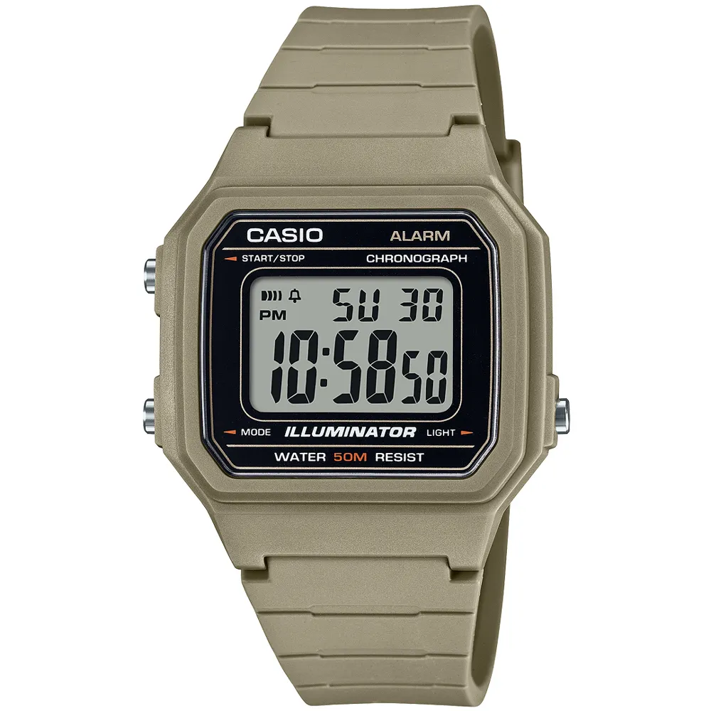 【CASIO 卡西歐】方形數位電子錶(W-218H) 歷史價格詳細信息