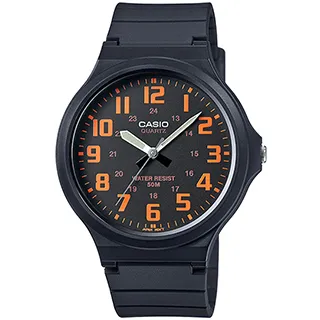 CASIO 卡西歐 / MW-240-7EV / 簡約百搭 橡膠腕錶 白x黑 42mm 歷史價格詳細信息