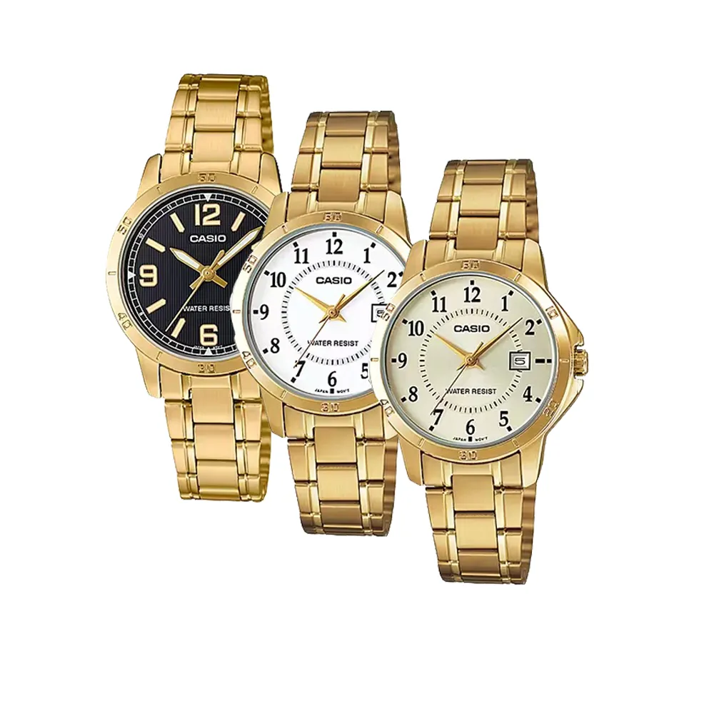 【CASIO 卡西歐】復古典雅簡約方形指針鋼帶腕錶-質感黑/LTP-V009D-1E 歷史價格詳細信息