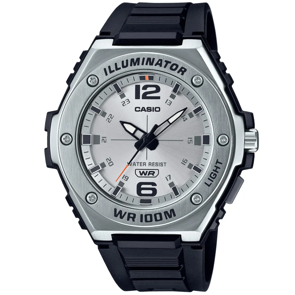 【CASIO 卡西歐】金屬工業風指針不鏽鋼腕錶/銀x黑面(MWA-100HD-1AVDF) 歷史價格詳細信息