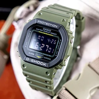 G-SHOCK CASIO 卡西歐軍事武裝軍用黑反紅電子腕錶 型號：DW-5600MS-1【神梭鐘錶】 歷史價格詳細信息