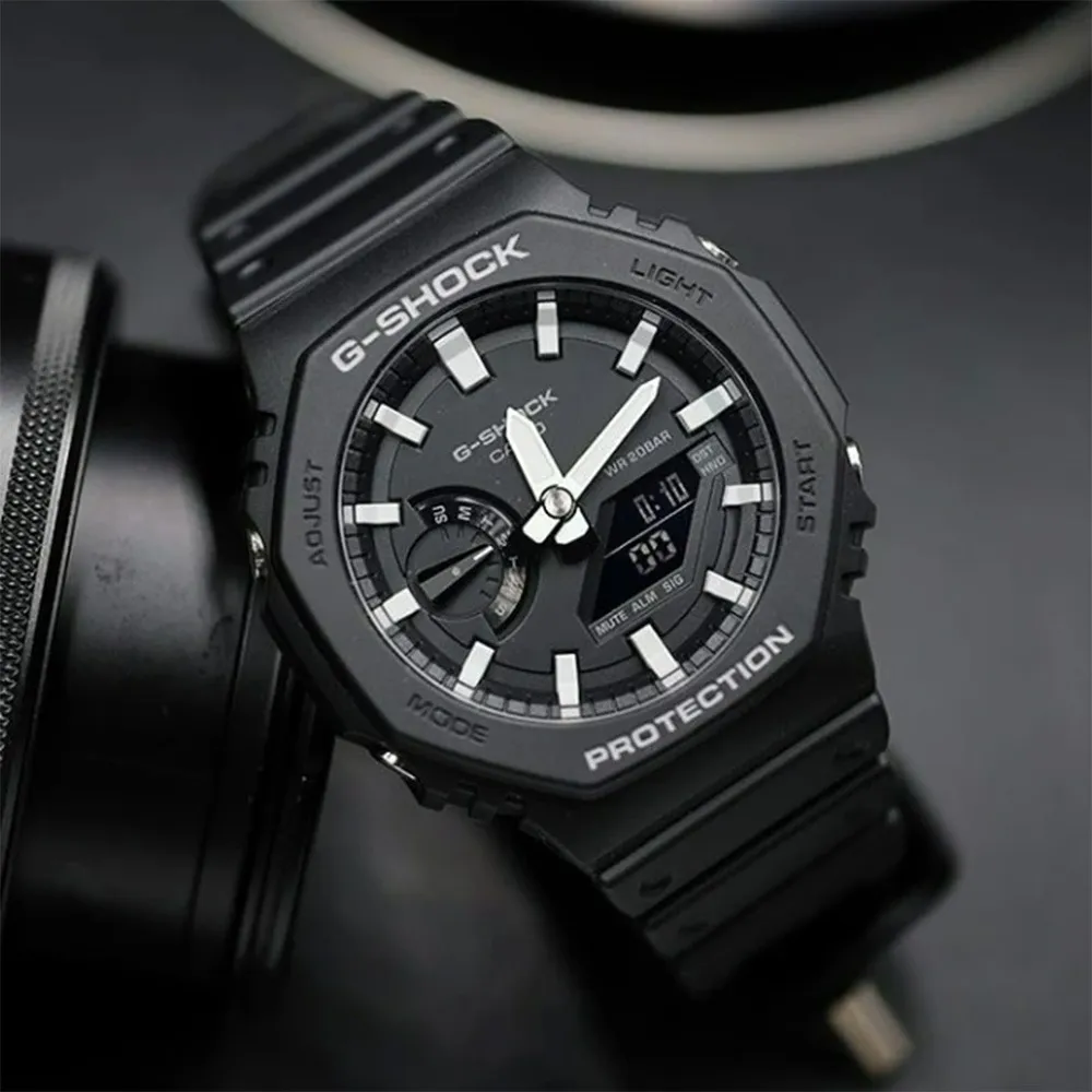 CASIO G-SHOCK 極簡風防水200米計時錶/灰/GA-2110ET-8A 歷史價格詳細信息