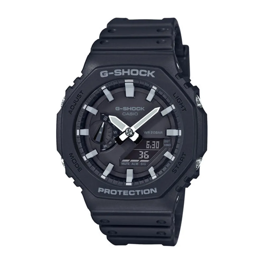 【CASIO】卡西歐 G-SHOCK 農家橡樹八角雙顯腕錶 GA-2100-1A4 台灣卡西歐保固一年 歷史價格詳細信息
