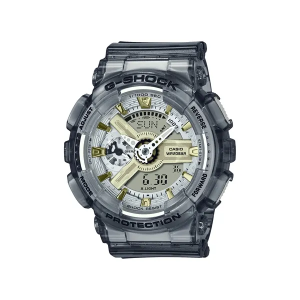 【CASIO】卡西歐 G-SHOCK 金屬光澤 半透明雙顯手錶 (透灰 GMA-S120GS-8A) 歷史價格詳細信息