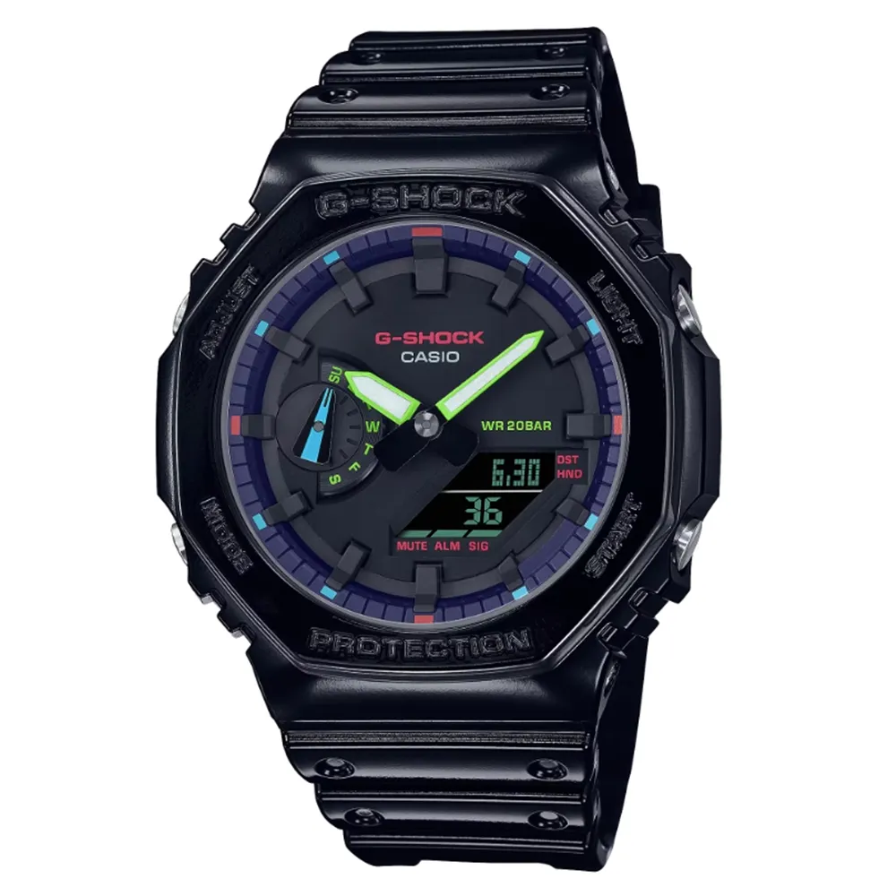 CASIO 卡西歐 G-SHOCK 電競玩家 炫彩烤漆手錶(GA-B001AH-6A) 歷史價格詳細信息