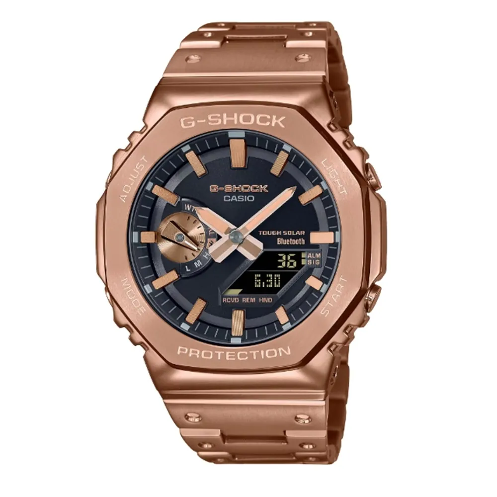 【CASIO 卡西歐】G-SHOCK 藍牙 太陽能電力 復古綠 八角形錶殼 GA-B2100-3A_45.4mm 歷史價格詳細信息