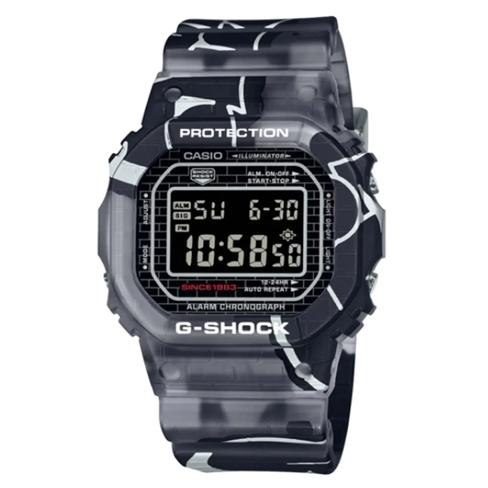 【CASIO】卡西歐 G-SHOCK 經典方形 繽紛扭蛋 DW-5600GL-9 兩百米防水 運動電子錶 透明色/黃 歷史價格詳細信息