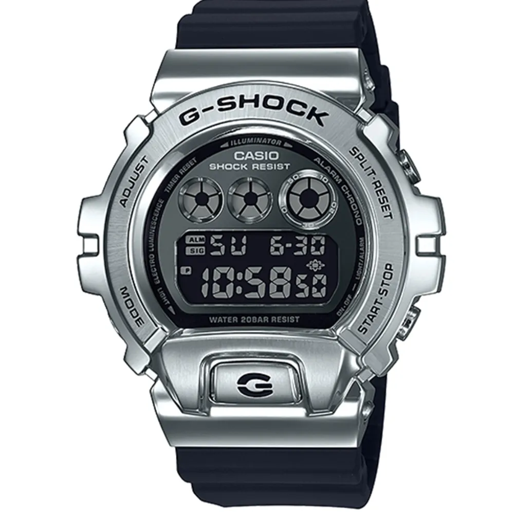 CASIO 卡西歐 G-SHOCK 6900 系列搭載耐衝擊構造-銀(GM-6900-1) 歷史價格詳細信息