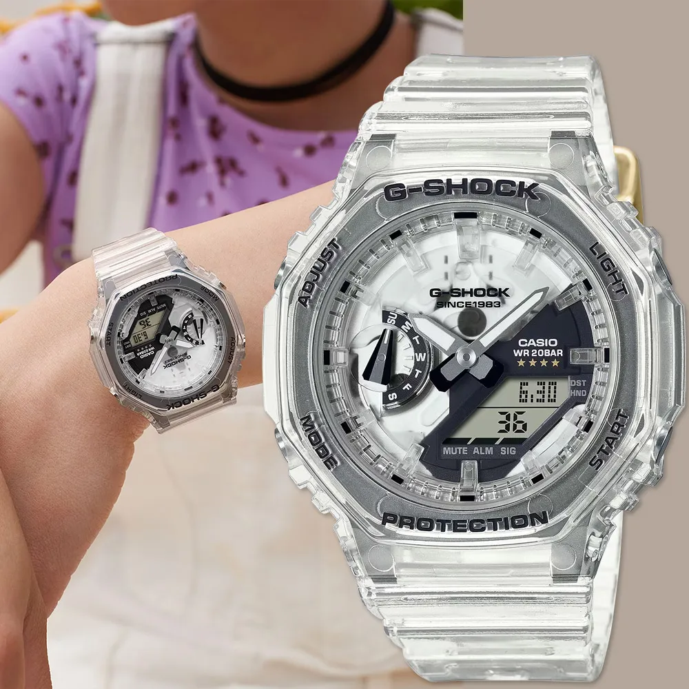 【CASIO 卡西歐】G-SHOCK 透明動感耐衝擊運動雙顯橡膠腕錶/黑(GA-700SK-1ADR) 歷史價格詳細信息
