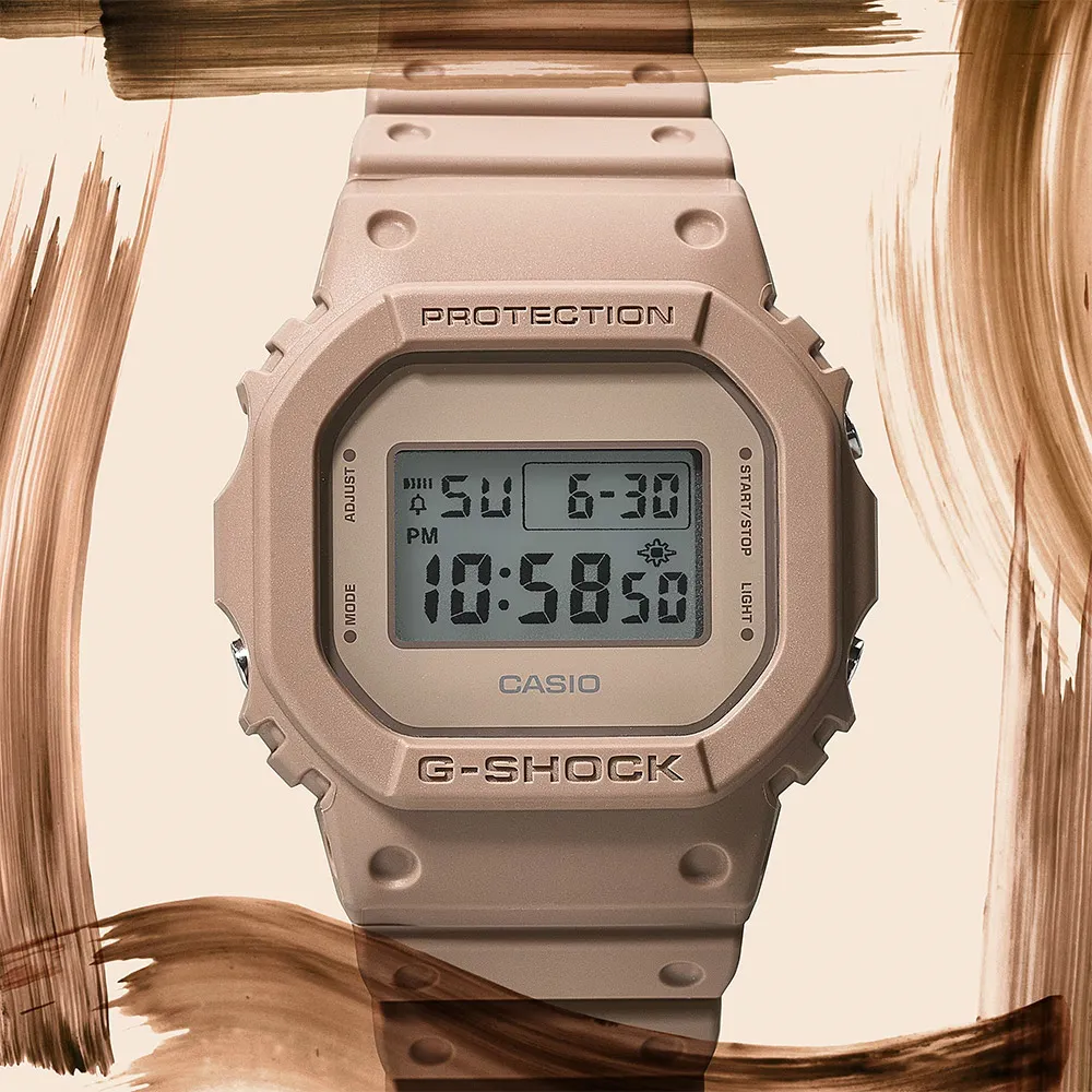 【CASIO 卡西歐】G-SHOCK 大地色系啞光金屬電子錶 DW-5700PT-5 歷史價格詳細信息