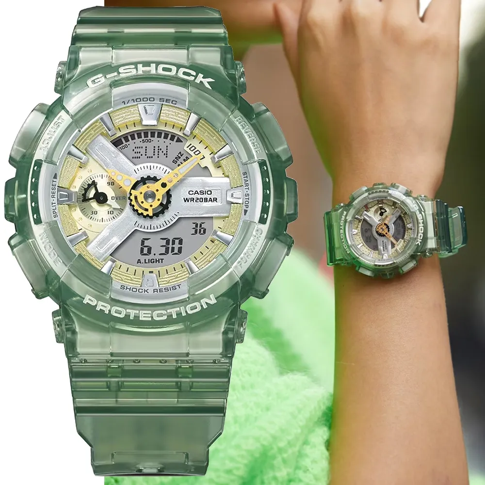 【CASIO】卡西歐 G-SHOCK 金屬光澤 半透明雙顯手錶 (透灰 GMA-S120GS-8A) 歷史價格詳細信息