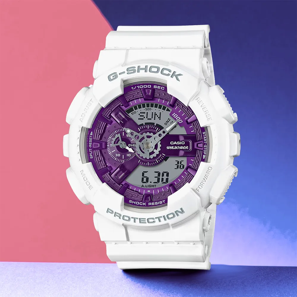 【CASIO】卡西歐 G-SHOCK 金屬色雙顯電子錶-玫瑰金 GM-S110PG-1A 歷史價格詳細信息