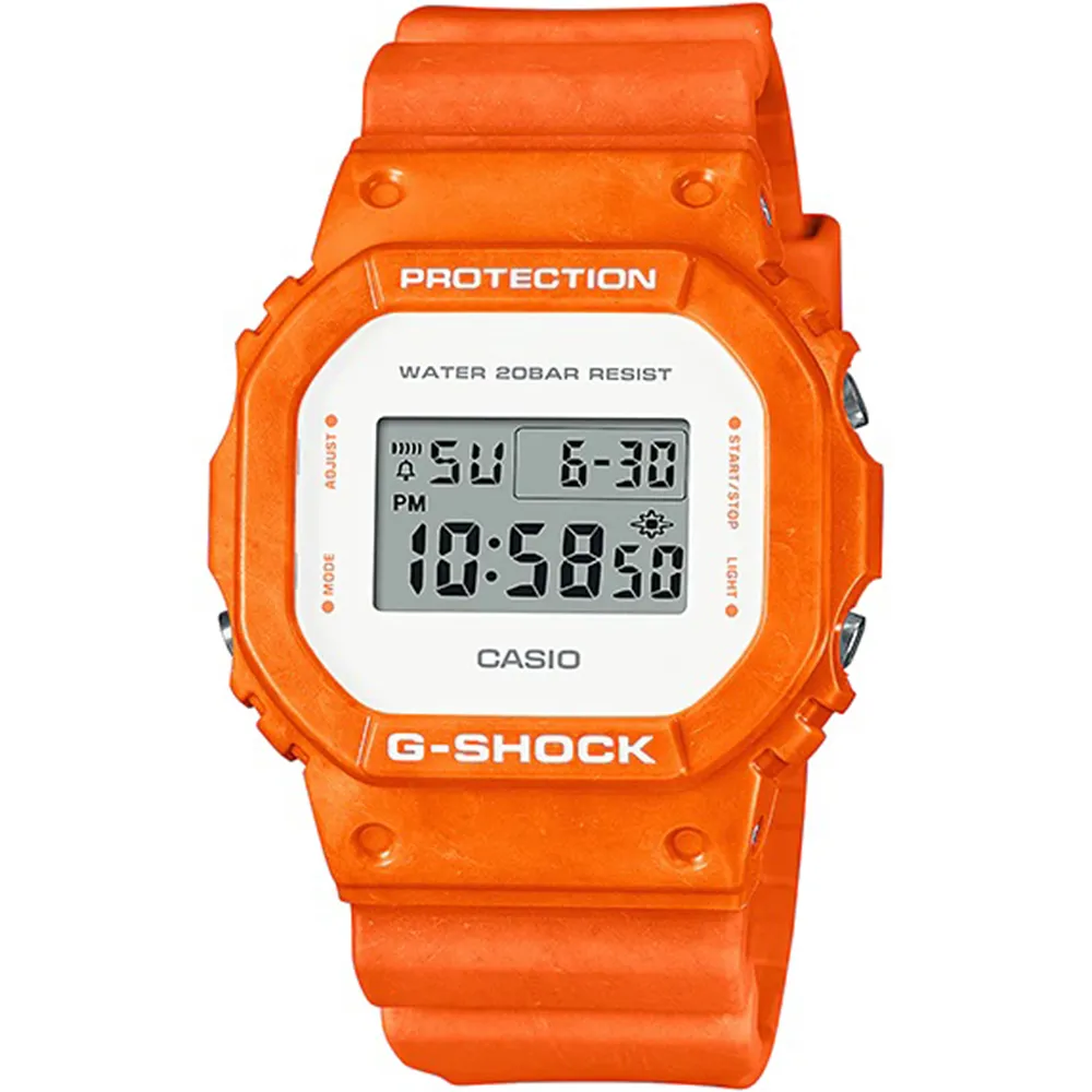 【G-SHOCK】夏日漸層果凍色藍芽方形電子運動錶 DW-B5600G-2D 42.8mm 現代鐘錶 歷史價格詳細信息